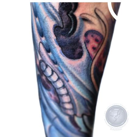Tattoos - Bio Mech Color sleeve - 128397
